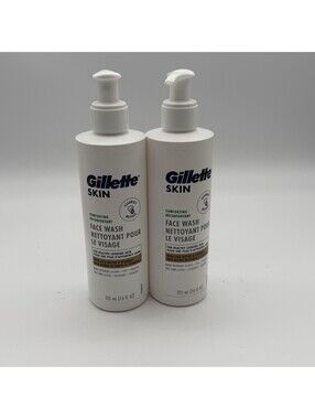 Lot of 2 Gillette Skin Comforting Face Wash 7.6oz 225mL Pumps